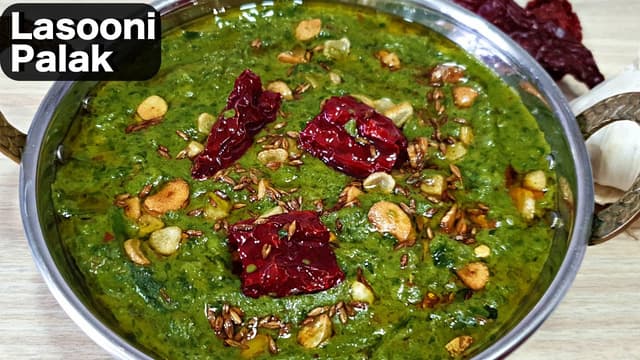 Lehsuni Corn Palak